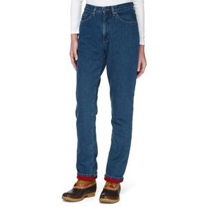 L.L. Bean Double L Relaxed Fleece Lined Jeans